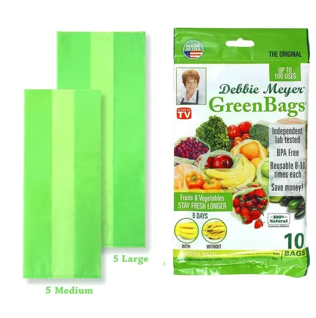 Debbie Meyer® GreenBags® | 10pc 5 Med., 5 Lrg.